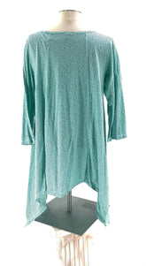 Teal and Black Tunic Top Size Medium - TheRealThreads